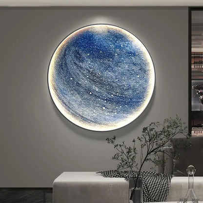 Circular Moon Wall Light — Modern LED Sconce