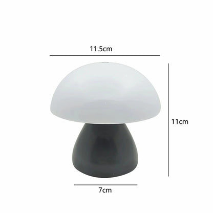 Rechargeable Mushroom Table Lamp — Cordless Touch Dimming