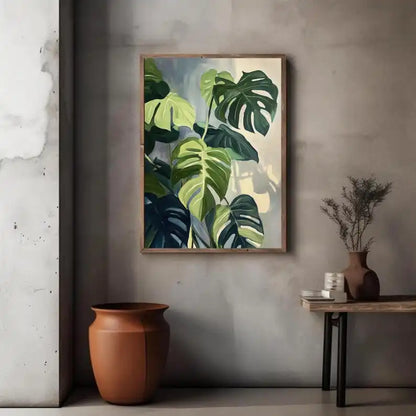 Monstera Botanical Canvas Print — Unframed