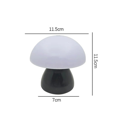 Rechargeable Mushroom Table Lamp — Cordless Touch Dimming