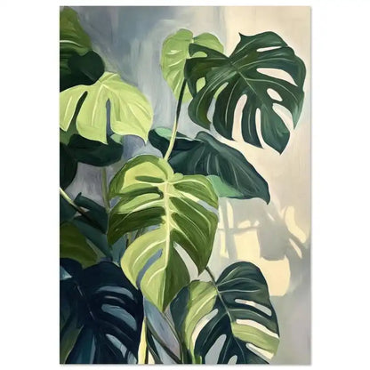 Monstera Botanical Canvas Print — Unframed