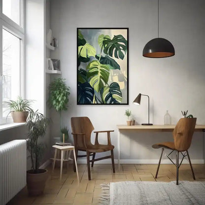Monstera Botanical Canvas Print — Unframed