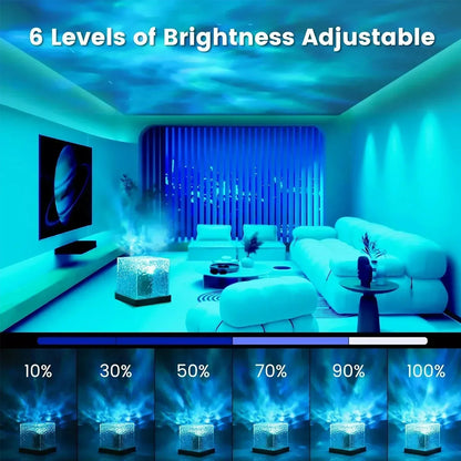 Ocean Wave Aurora Projector Lamp — 16 Colours with Remote