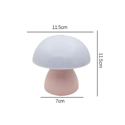 Rechargeable Mushroom Table Lamp — Cordless Touch Dimming