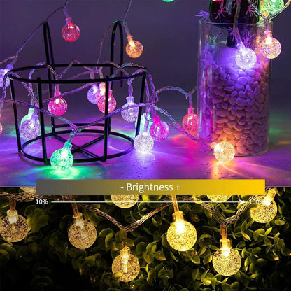 Crystal Bubble Ball String Lights — USB, 3m to 10m
