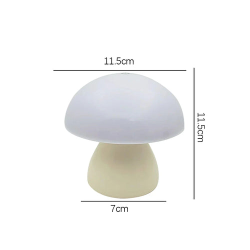 Rechargeable Mushroom Table Lamp — Cordless Touch Dimming