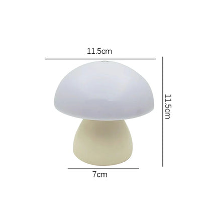 Rechargeable Mushroom Table Lamp — Cordless Touch Dimming