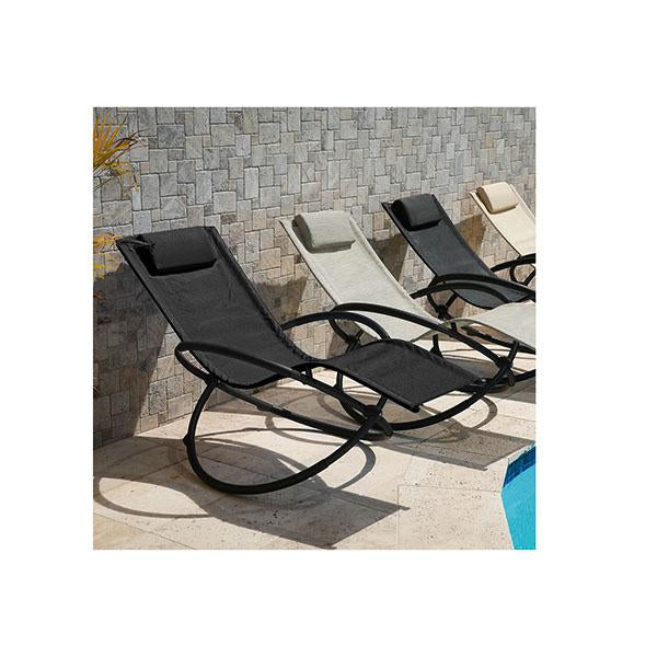 Zero Gravity Folding Rocking Chair — Weatherproof Mesh