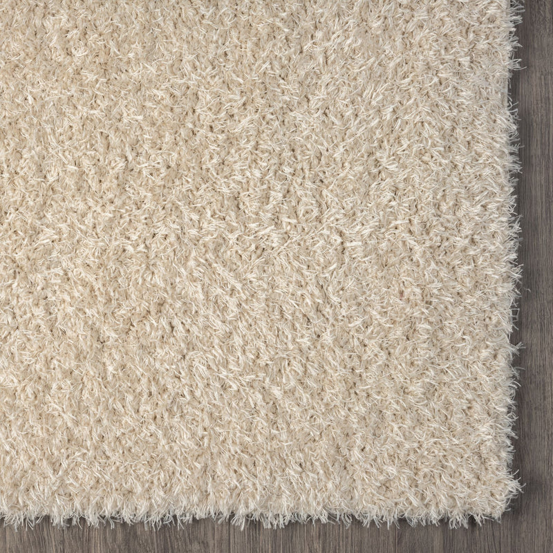 Merino Shaggy Area Rug — Beige, 5 x 7 ft
